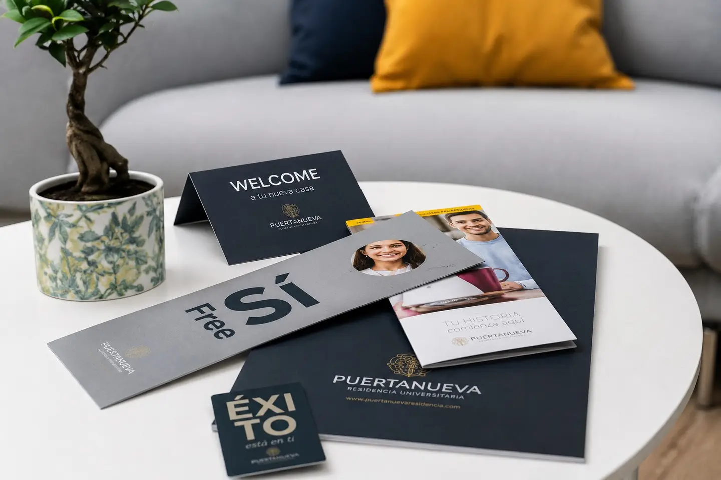 Welcome Pack de bienvenida entregado a cada nuevo residente en Puertanueva